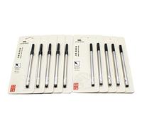 Absea 10 piezas jinhao recarga rollerball,recarga bolígrafo, negro recarga pluma estilografica,espiral y estándar bolígrafo recargable