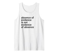 Absence of Evidence Scientific Method and Religious Design Camiseta sin Mangas