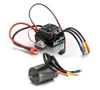 Absima- Coche 2120002-RC Car Brushless Combo Set Thrust Bleco 1:10, Color Negro (2120002)