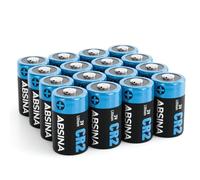ABSINA 16x Pilas CR2 3V Litio para cámaras y Mucho más - CR 2 Pilas a Prueba de Fugas y de Larga duración - Pila CR2 3V con 800mAh - CR2 3V Lithium Battery, Pila 3V