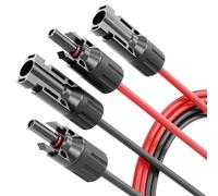 ABSINA 2x 1 metro H1Z2Z2-K Cable solar UV resistente 4 mm2 Negro y Rojo - PV Fotovoltaica Accesorios