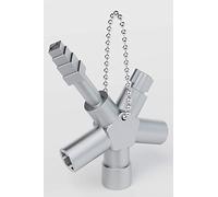 ABSINA Llave universal de 4 perfiles