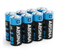 ABSINA Pilas LR1 N Lady para abridores de Puertas Garaje, calculadoras | Paquete de 8 - y mucho más - Pila 1,5V Alcalina a prueba fugas y larga duración - Pilas 1.5V, batteries
