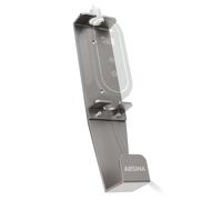 ABSINA Soporte de Pared de Aluminio Tipo 2 para Cables de Carga Schuko y CEE - Incluye Accesorios de Montaje - 37 x 9 x 7 cm - Soporte para Cable de Carga Tipo 2, Soporte de Cable Tipo 2