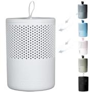 AbsoDry Duo Family - Deshumidificador silencioso sin electricidad - Para una mejor calidad del aire - Antihumedad armarios, sótano, baño, dormitorio - Deshumificadores de humedad - Blanco