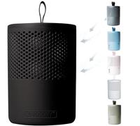 AbsoDry Duo Family - Deshumidificador silencioso sin electricidad - Para una mejor calidad del aire - Antihumedad armarios, sótano, baño, dormitorio - Deshumificadores de humedad - Negro