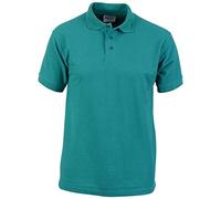 Absolute Apparel - Polo de manga corta para hombre, Emeraude, M