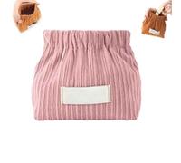 Absolute Corduroy Elastic Hair Tie Organizer, Portable Travel Corduroy Elastic Storage Bag, Hair Accessories Storage Pouch