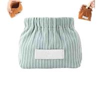Absolute Corduroy Elastic Hair Tie Organizer, Portable Travel Corduroy Elastic Storage Bag, Hair Accessories Storage Pouch