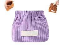 Absolute Corduroy Elastic Hair Tie Organizer, Portable Travel Corduroy Elastic Storage Bag, Hair Accessories Storage Pouch