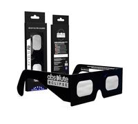 Absolute Eclipse Gafas de eclipse solar en paquete individual - Certificadas ISO 12312-2 y CE - Fabricante de la UE - Paquete de pareja de 2 unidades - Eclipse Europa 2026