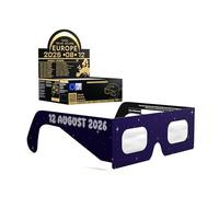 Absolute Eclipse Rocketrider - Gafas para eclipse solar al por mayor - Probado ISO 12312-2 y certificado CE - Fabricante de la UE - Paquete de 50 unidades - Eclipse Europe 2026