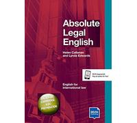 ABSOLUTE LEGAL ENGLISH B2/C1 SB: Coursebook with audio CD (DELTA BUSINESS ENGLISH)