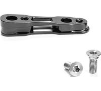 absoluteBLACK Adaptador de freno de disco Flatmount para Shimano negro