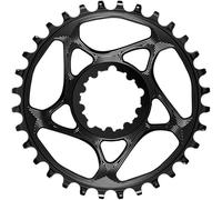 ABSOLUTEBLACK Chainring montaje directo de una sola velocidad 32TBlack, Aluminio 7075, Redondo,