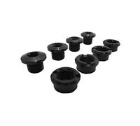 ABSOLUTEBLACK Chainring Perno de 4 brazos para carretera y MTB 4x pernos cortos + tuercas negras, aluminio, Torx T30