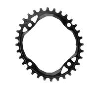 absoluteBLACK Plato Oval 1X para 104/64 BCD negro 32 dientes