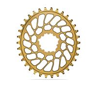 absoluteBLACK Plato Oval para SRAM Direct Mount 0 mm Offset amarillo