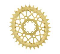 absoluteBLACK Plato Oval T-Type para SRAM Transmission 3 mm Offset amarillo 32 dientes
