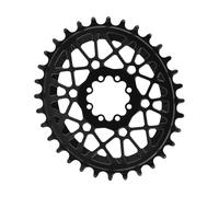 absoluteBLACK Plato Oval T-Type para SRAM Transmission 3 mm Offset negro 28 dientes