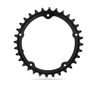 absoluteBLACK Plato ovalado para carretera/grava subcompacto negro