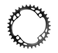 absoluteBLACK Plato Round 1X para 104/64 BCD negro 34 dientes