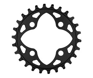 absoluteBLACK Plato Round 1X para 104/64 BCD negro 36 dientes