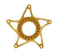 absoluteBLACK Plato Spider E-Bike para Shimano STEPS amarillo 53 mm