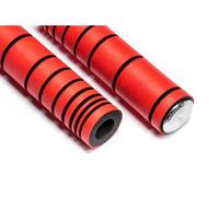 absoluteBLACK Puños de manillar Premium Silicone Dual Density Enduro rojo