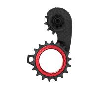 absoluteBLACK Sistema de engranajes HOLLOWcage Carbon Ceramic Oversized Shimano 8150 rojo/negro one_size
