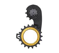 absoluteBLACK Sistema de engranajes HOLLOWcage Carbon Ceramic Oversized Shimano 9250 negro/amarillo one_size