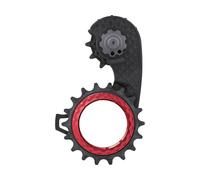 absoluteBLACK Sistema de engranajes HOLLOWcage Carbon Ceramic Oversized Shimano 9250 rojo/negro one_size