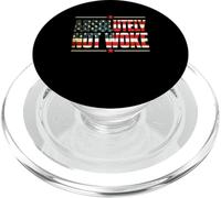 Absolutely Not Woke Anti Woke Cancel Culture USA Flag PopSockets PopGrip para MagSafe