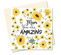 Absolutely Yours Tarjeta del día de la madre para mamá. Diseño increíble con sobre a juego. 150 x 150 mm. Ecológica. Impreso y empaquetado en el Reino Unido