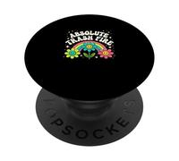 Absoluto Trash Fire Sarcástico Humor Dicho PopSockets PopGrip Adhesivo
