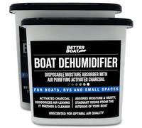 Absorbedor de humedad para barco, deshumidificador de humedad, removedor de olor a carbón para deshacerse del olor húmedo y la humedad, sin repuesto para sótano, armario, hogar, caravana o barco, sin