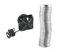 Absorbedor de humo de soldadura alimentado por USB con conducto flexible para reparación electrónica, estación de soldadura de bajo ruido, 11 cm (ventilador más tubo de 6 m)