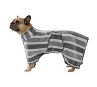 Absorbent Pet Bath Robe, Hooded Bath Towel, 21x15cm/8.4x6in Large and Small Dogs, Quick-Dry Dog Towels with Adjustable Waist, Professional Grooming Wrap for Puppy Shower, Beach, and Pool