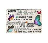 Absorbente Acolchado Antideslizante Alfombra Exterior Cuando Crees Más Allá De Lo Que Tus Ojos Pueden Ver Mariposas Suave Alfombra Ducha para Cocina Tienda Oficina 40X60Cm