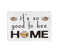 Absorbente Acolchado Antideslizante Alfombra Exterior Es Tan Bueno Ser Abeja En Casa Bienvenido Atrapar Suciedad Felpudo Entrada Casa para Puerta Cocina Dormitorio 40X60Cm