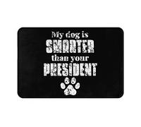 Absorbente Acolchado Atrapar Suciedad Alfombra De Piso Mi Perro Es Más Inteligente Que Tu Presidente Duradero Alfombra Interior De Bienvenida para Pasillo Interior Decorativa 40X60Cm