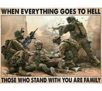 Absorbente Acolchado Suave Alfombra De Piso Cuando Todo Se Va Al Infierno Los Que Están Son Soldados De La Familia Atrapar Suciedad Alfombra Entrada para Tienda Oficina 40X60Cm