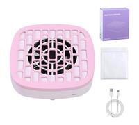 Absorbente de uñas silencioso, fácil de limpiar, cámara extraíble, construcción de ABS, para técnicos de uñas móviles, extractor silencioso de arte de uñas