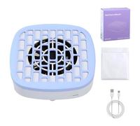 Absorbente de uñas silencioso, fácil de limpiar, cámara extraíble, construcción de ABS, para técnicos de uñas móviles, colector de limado de uñas