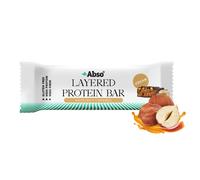 AbsoRICE AbsoBAR Layered Protein Bar - Vegan Protein Bar (50 g, Caramelo con Crema de Avellana)