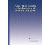 Absorption spectra of lanthanide and actinide rare earths.