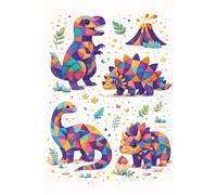 Abstarct Animals Notebook - Vol. 6-1: Colorful Geometric Animal Art I Creative Notebook for Notes, Journaling & Ideas I Lined Paper