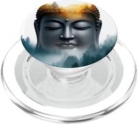 Abstracción Buda Flor De Loto Minimalista Budismo Budista PopSockets PopGrip para MagSafe
