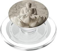 Abstracción Buda Flor De Loto Minimalista Budismo Budista PopSockets PopGrip para MagSafe