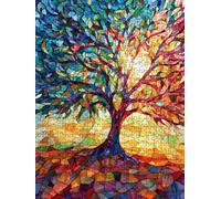 AbstraccióN Del áRbol Puzzle 5000 Piezas, Rompecabezas Adultos Puzzle, Desafiante Puzzles de Decoración Juego de, Entretenimiento Juego Educativo para Toda la Familia, para Regalo Decoración DX0YL7842